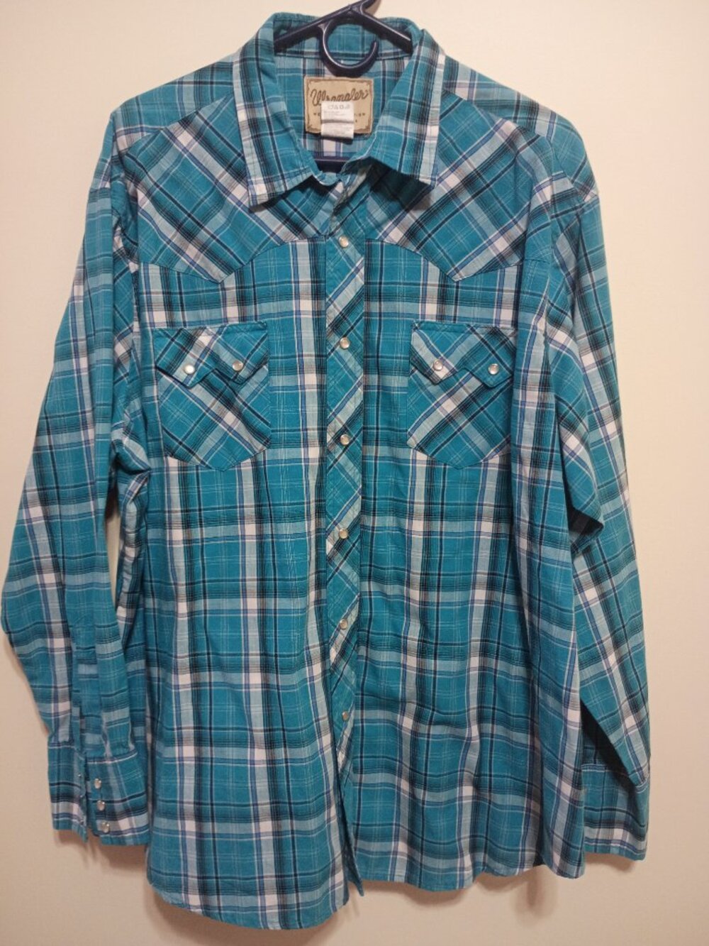 3- Wrangler/Coevals Western Button- Front Shirt Size 2X/3X